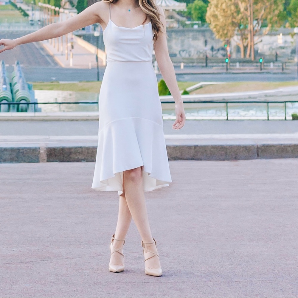 Alice and Olivia white dress